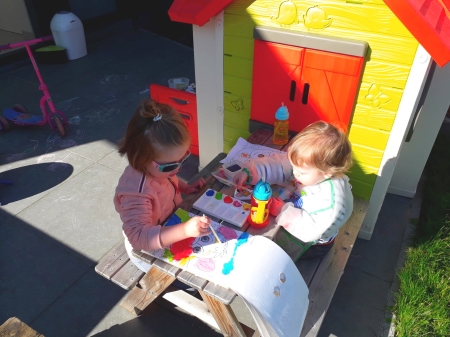 Kids playing outside
