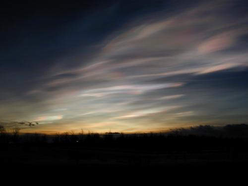 Nuages stratosphériques polaires