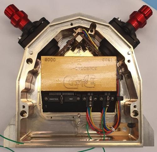 Vue interne d’un des modules de capteur orthogonal de 3DEES
