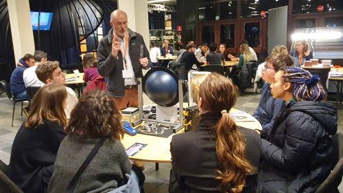 Event planatarium researchers and students