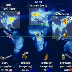 Carte du monde validation données Sentinel-5p