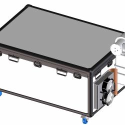 Mini-zonnevolger gekoppeld aan meetinstrument