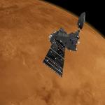 ExoMars Trace Gas Orbiter Planète Mars arrière-plan